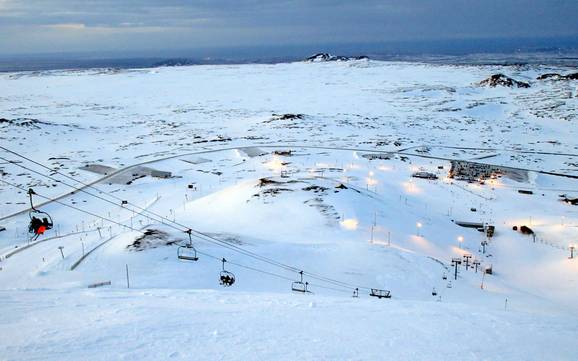 Island: Größe der Skigebiete – Größe Bláfjöll