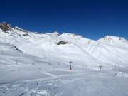 Blick von Corviglia Richtung Las Trais Fluors