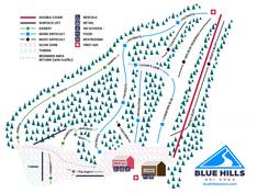 Pistenplan Blue Hills