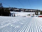 Perfekt präparierte Piste in Trysil