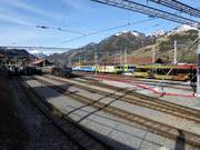 Bahnhof der MOB (Montreux-Berner Oberland-Bahn) in Zweisimmen