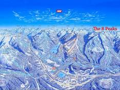 Pistenplan Mike Wiegele – Blue River