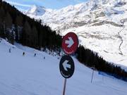 Klare Ausschilderung