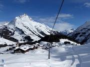 Blick auf den Ort Warth