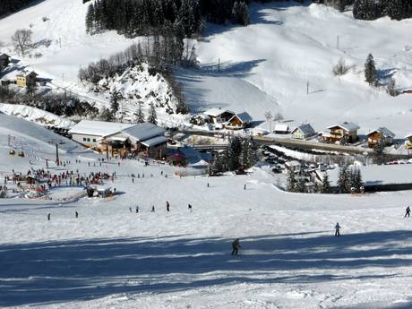 Traunviertel: Anfahrt in Skigebiete und Parken an Skigebieten – Anfahrt, Parken Dachstein West – Gosau/Russbach/Annaberg
