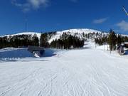 Leichte und breite Familienabfahrt