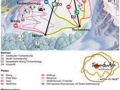Pistenplan TschentenAlp – Adelboden