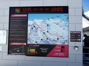Panoramatafel mit aktuellen Informationen im Bereich Val Gronda