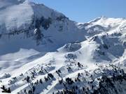 Pisten am Zehnerkar aus der Gegenhangperspektive