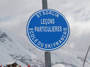 Am Skischulsammelplatz in Saint Sorlin