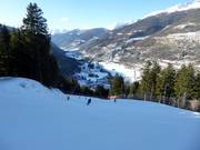 Schwarze Piste nach Temù