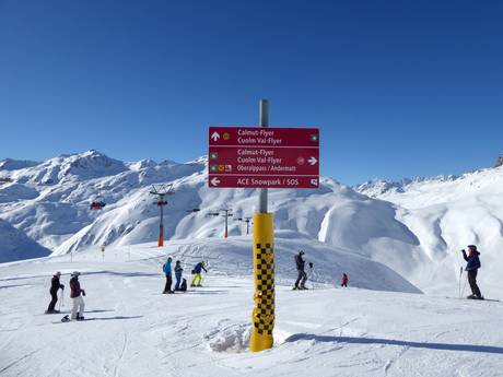 Reusstal: Orientierung in Skigebieten – Orientierung Andermatt/Oberalp/Sedrun
