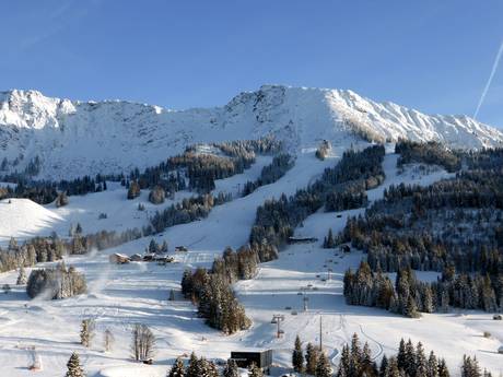 Allgäuer Alpen: Größe der Skigebiete – Größe Oberjoch (Bad Hindelang) – Iseler