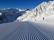 Sehr gute Pistenpräparierung