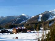 Blick vom Lower Mountain hinauf ins Skigebiet