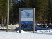 Pistenplan im Skigebiet