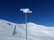 Pistenausschilderung im Skigebiet Saint-Lary-Soulan