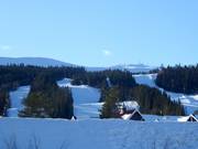 Blick auf das Skigebiet Trysil