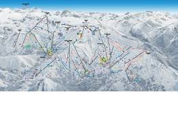 Pistenplan Les Sybelles – Le Corbier/La Toussuire/Les Bottières/St Colomban des Villards/St Sorlin/St Jean d’Arves