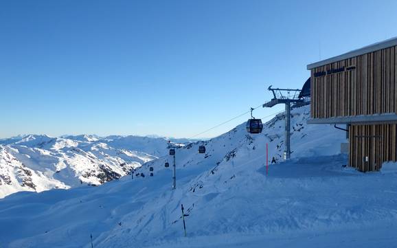 Höchstes Skigebiet in den Kitzbüheler Alpen (Gebirge) – Skigebiet Zillertal Arena – Zell am Ziller/Gerlos/Königsleiten/Hochkrimml
