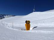 Leistungsfähige Schneekanone am Nätschen