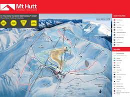 Pistenplan Mt. Hutt