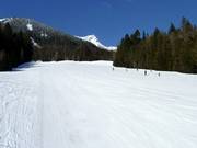 Leichte und breite Piste Incline