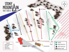 Pistenplan Stony Mountain