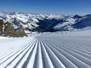 Auch an den Kaserer-Schleppliften perfekte Präparierung