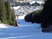 Blick auf die Unterkünfte im Ort Padola