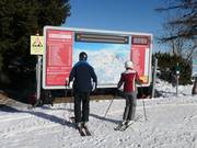 Informationstafel an der Bergstation Waidring
