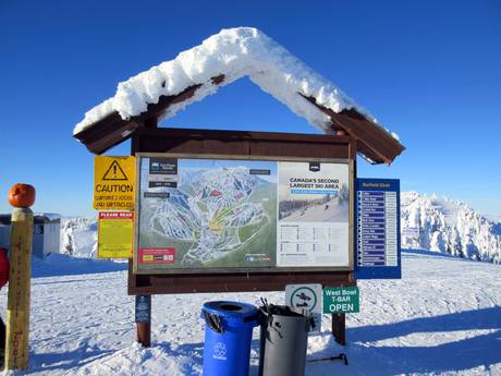 Columbia Mountains: Orientierung in Skigebieten – Orientierung Sun Peaks