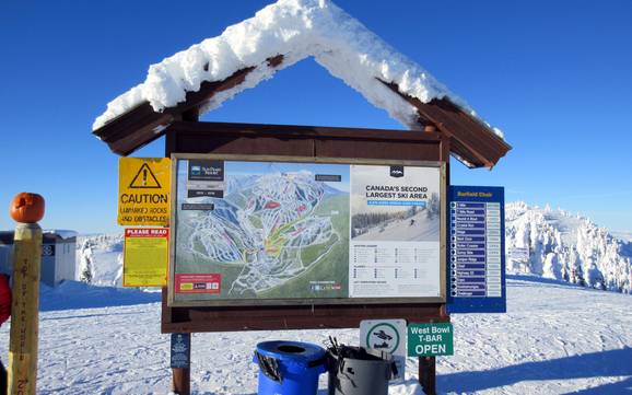 Interior Plateau: Orientierung in Skigebieten – Orientierung Sun Peaks
