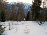 Absperrung von Waldschutzgebieten