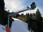 Schneekanone an der Nordabfahrt