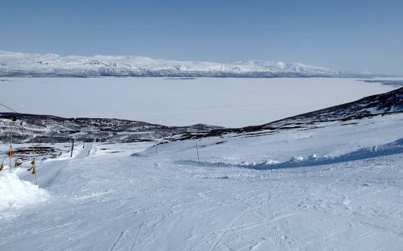 Höchstes Skigebiet in der Provinz Norrbotten (Norrbottens län) – Skigebiet Fjällby – Björkliden