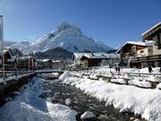 Der Fluss Lech im Ort Lech