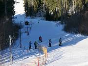 Leichte Piste am Tellerlift K parkovišti