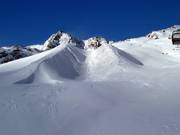 Die Halfpipe ist nur im Hochwinter in Betrieb