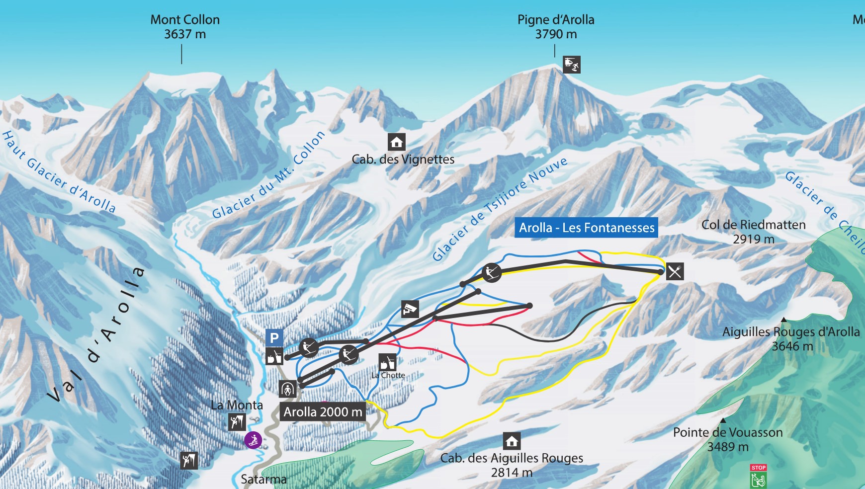 Skigebiet Arolla