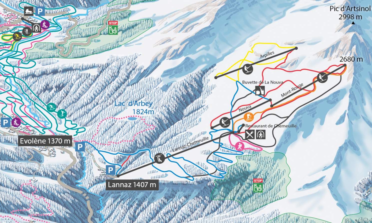 Skigebiet Evolène