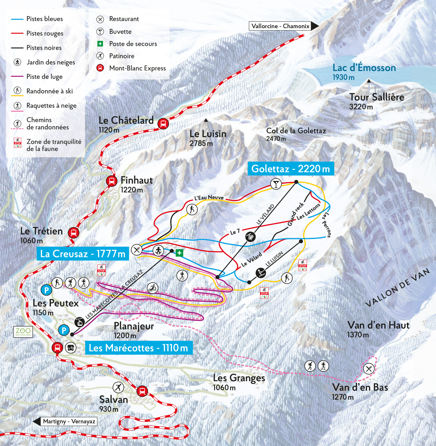 Skigebiet Les Marécottes (Salvan)