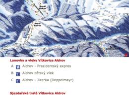 Skigebiet Aldrov – Vítkovice (Witkowitz)
