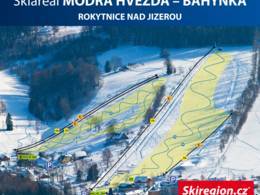 Skigebiet Modrá Hvězda-Bahýnka (Blauer Stern)
