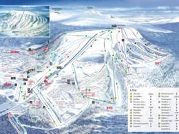 Pistenplan Idre Fjäll