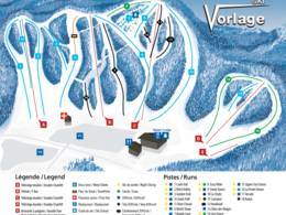 Skigebiet Vorlage