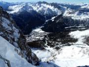 Blick vom Rosetta auf San Martino di Castrozza