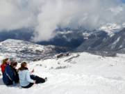 Blick über die Station Le Corbier