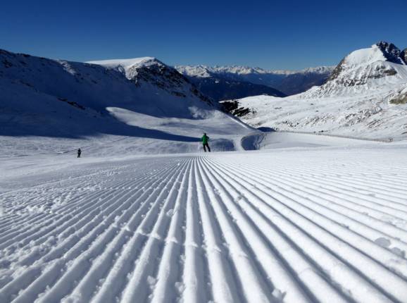 Herrliche Piste am Kesselberg