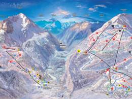 Pistenplan Lermoos – Grubigstein